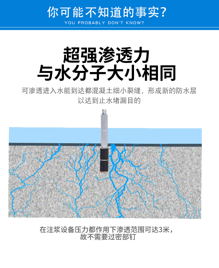 丙烯酸鹽注漿液,注漿液,裕如防水